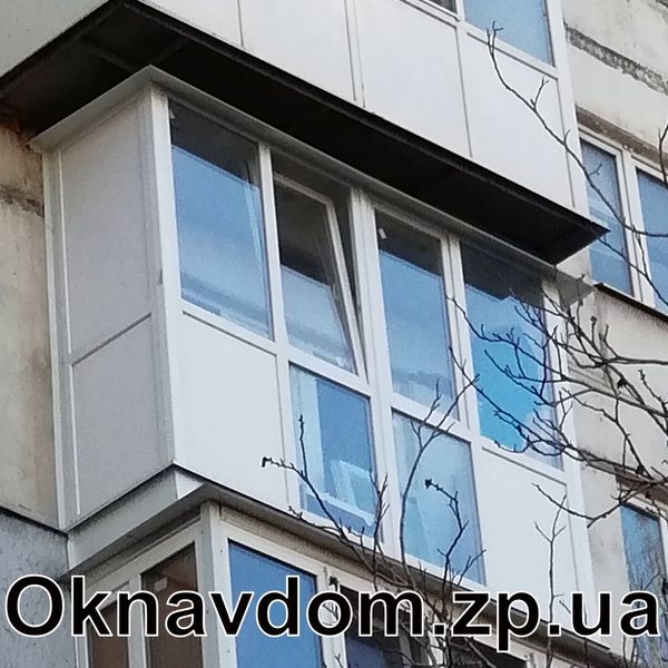 Французский балкон в блочке 