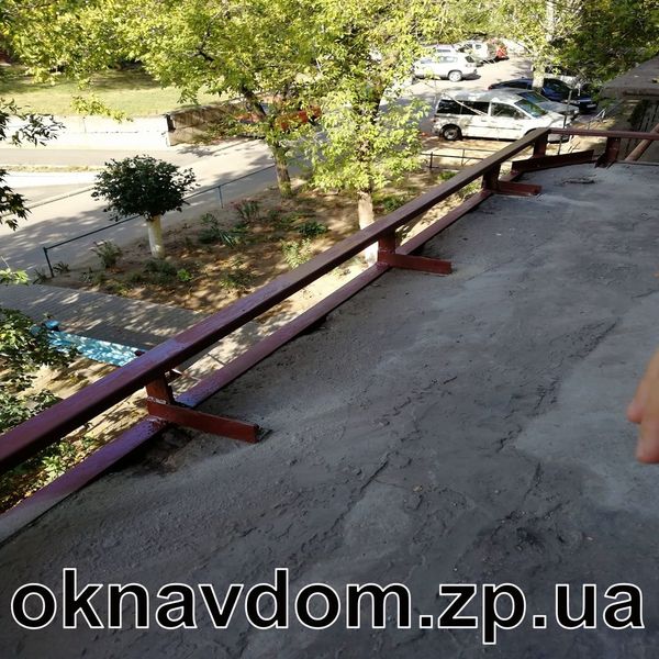 Разварка под французский балкон с поднятием уровня пола
