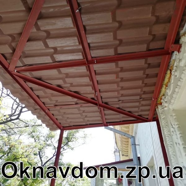 Дах на балкон із керамопласту